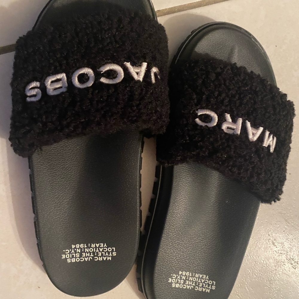 Marc Jacobs Teddy Slides Authentic Purchased Janu… - image 5